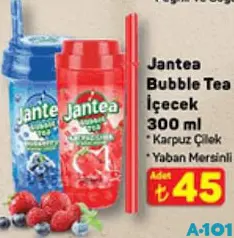 JANTEA BUBBLE TEA İÇECEK 300 ML